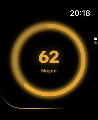 AlcoScore sur l'Apple Watch
