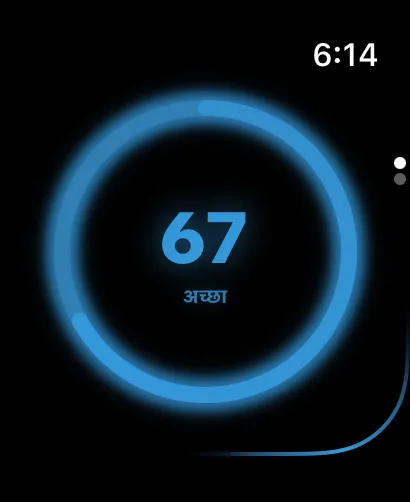 Apple Watch पर AlcoScore