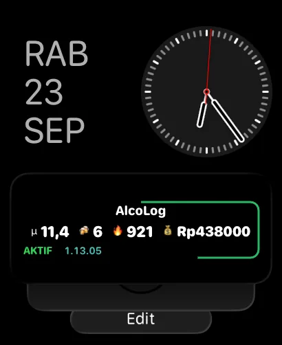 AlcoLog di Tumpukan Pintar Apple Watch