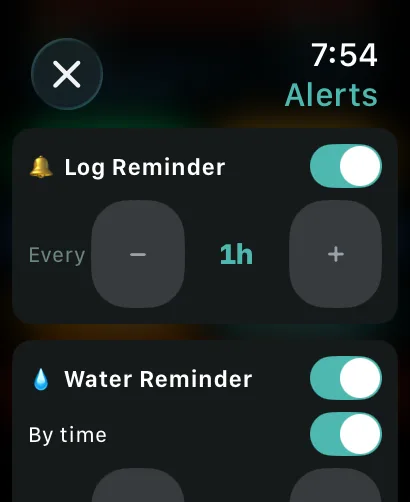 Session alerts on Apple Watch