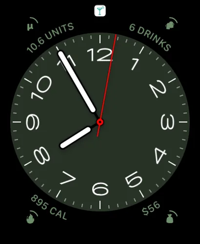 AlcoLog watch face complications