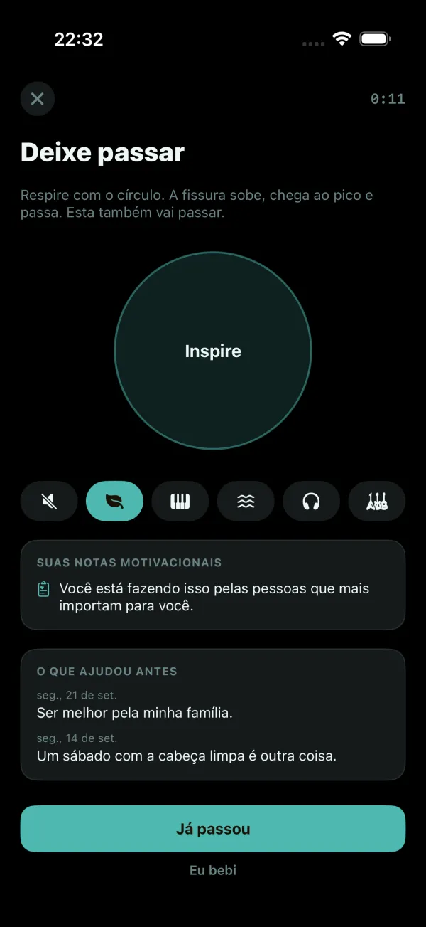 A tela Fissura: um círculo de respiração com música ou silêncio