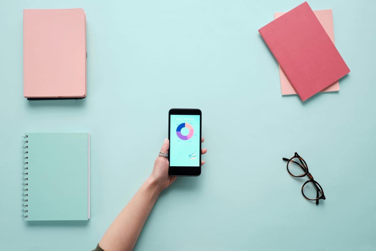 A smartphone displaying a simple list.