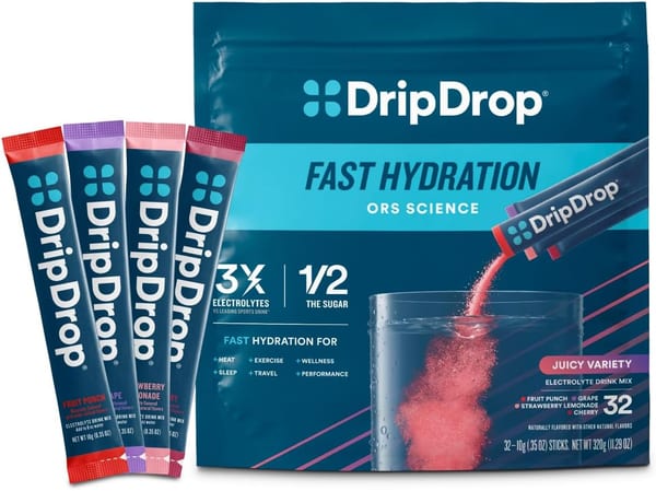 DripDrop ORS electrolyte powder sachets