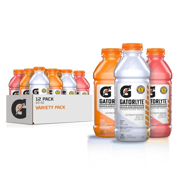 Gatorlyte rapid rehydration drink bottles