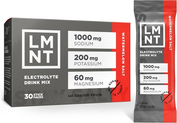 LMNT Recharge electrolyte drink mix sticks